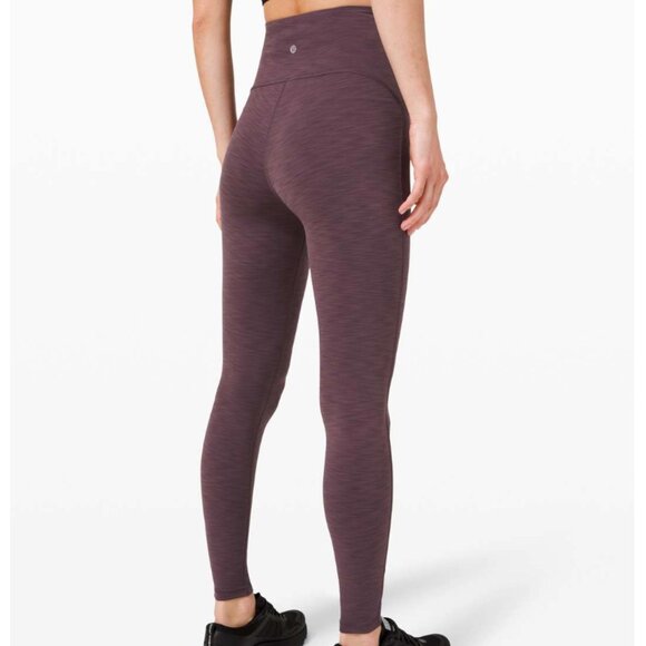 Lululemon Power Within Super High-Rise Pant 28" Heathered Black Currant - Picture 6 of 6